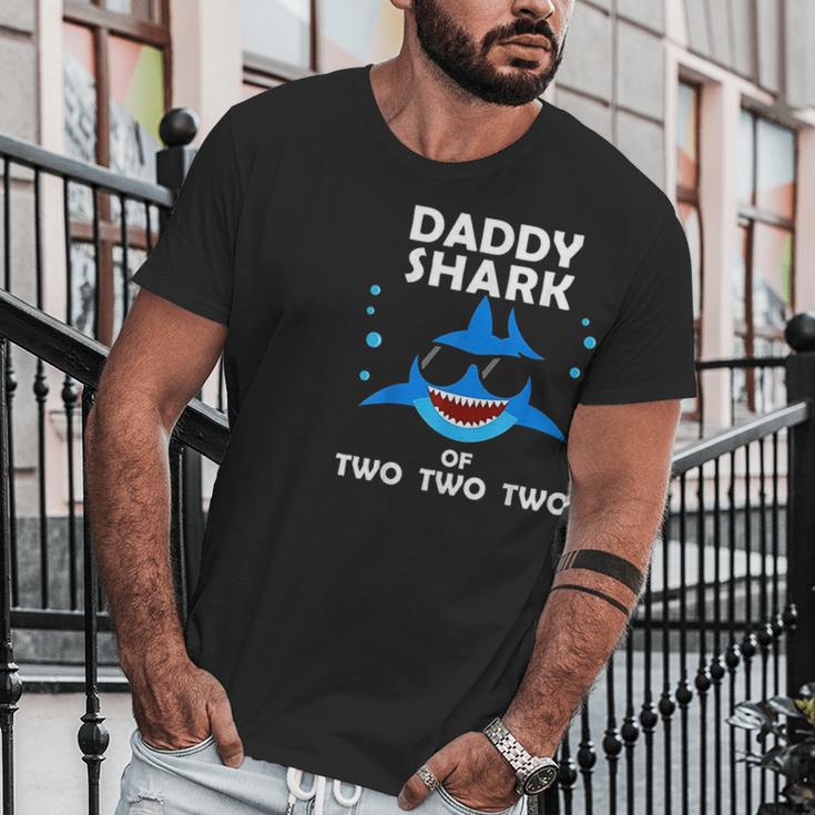 Daddy Shark Of Two Men T-Shirt