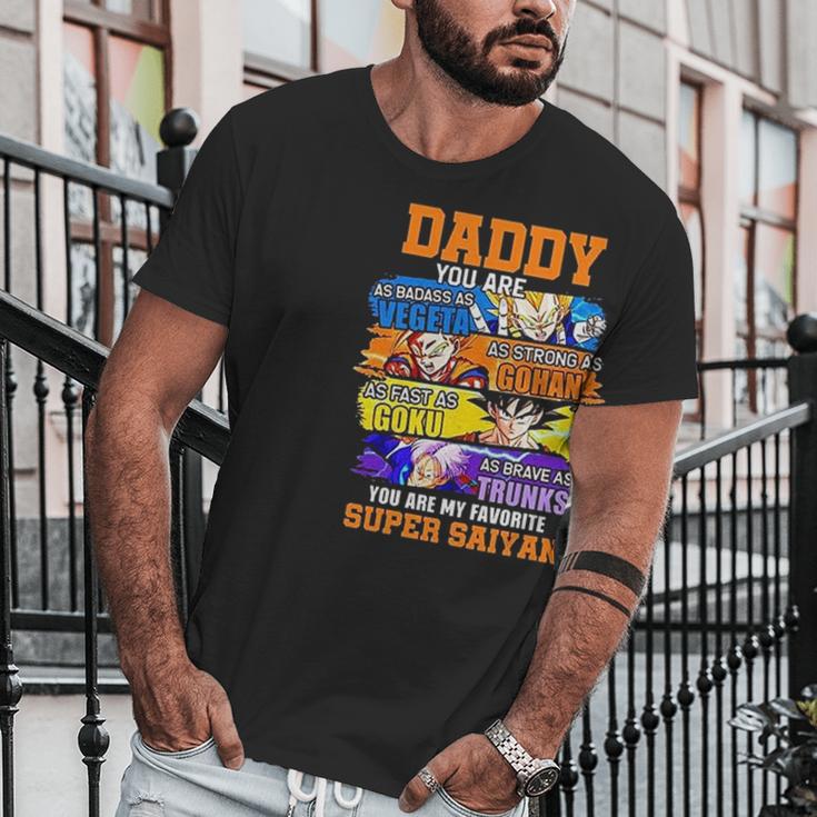 Daddy You Are As As Vegeta As Strong As Gohan Dad Super Saiyan Men T-Shirt