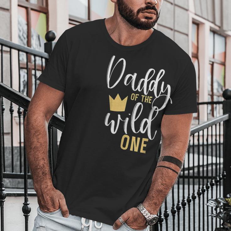 Daddy Of The Wild One Dad Birthday Gifts Men T-Shirt