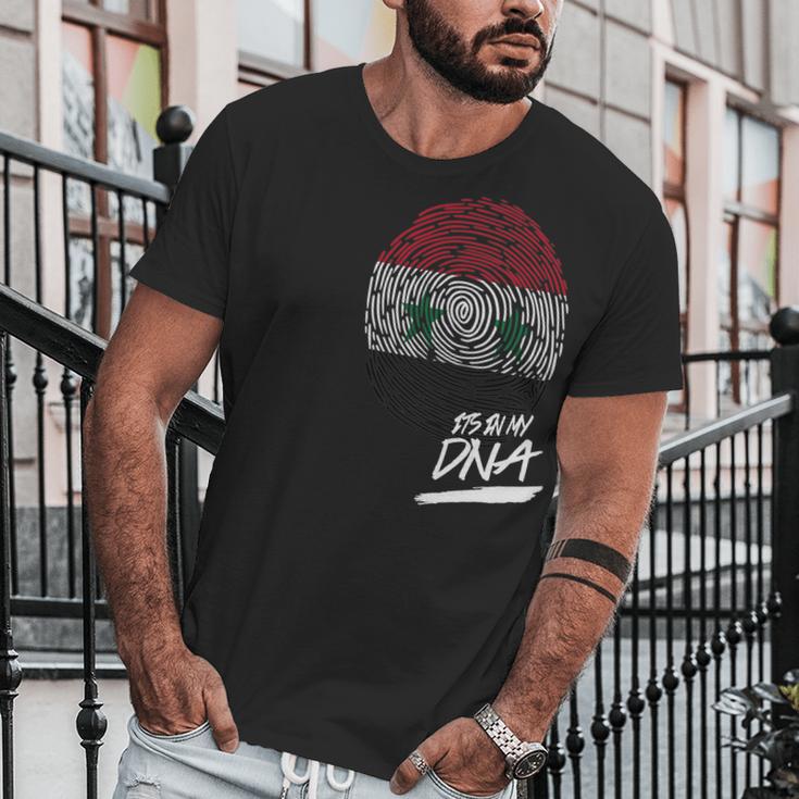 It Is In My Dna Syria Baby Proud Country Flag Men T-Shirt