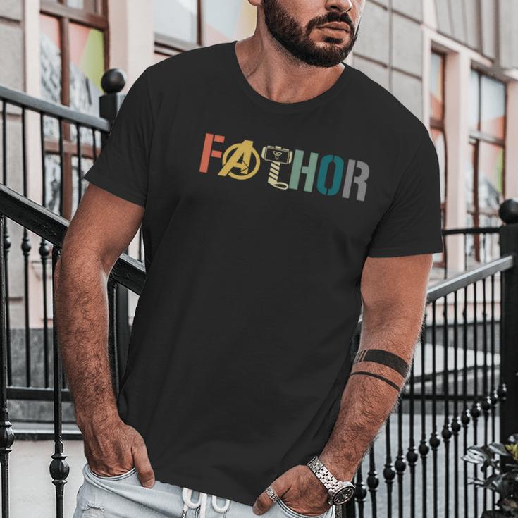 Fathor Fathers Day Gift Viking Fathor Hero Graphic Design Printed Casual Daily Basic Men T-Shirt