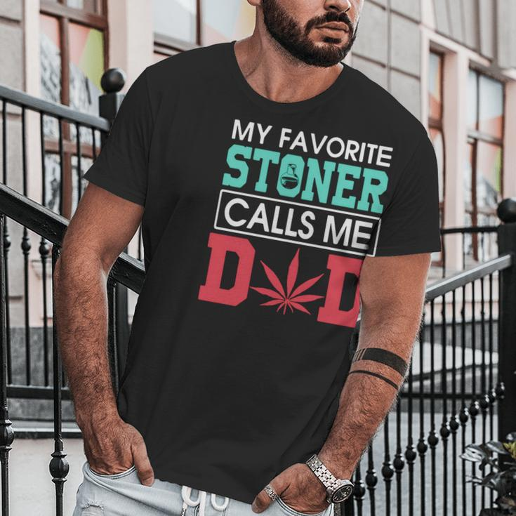 My Favorite Stoner Calls Me Dad Weed Shirtsn Men T-Shirt