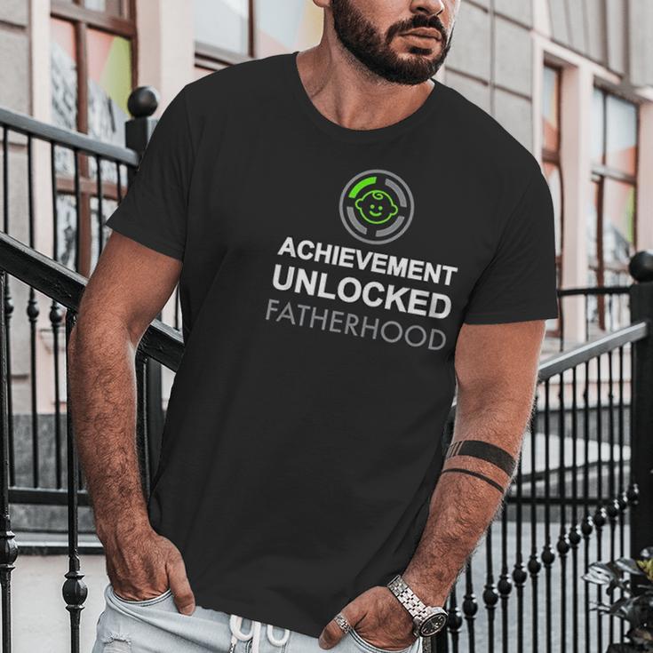 First Fathers Day Achievement Unlocked Fatherhood Men T-Shirt