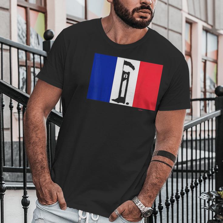 French Flag Guillotine France Paris Bastille Day Men T-Shirt