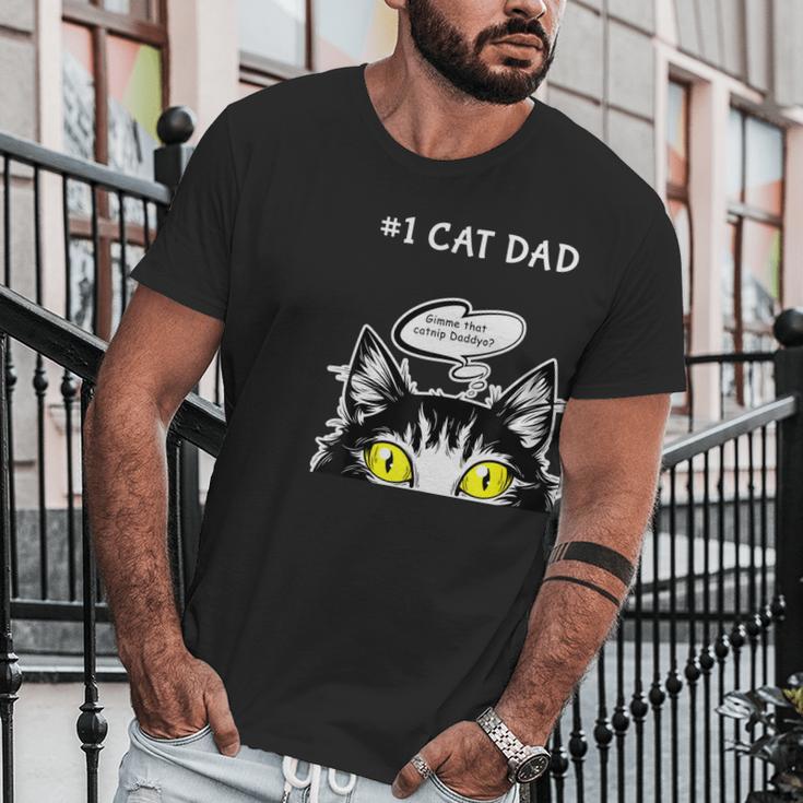 Mens Funny Cat Fathers Day Catnip Crack Cat Weed Best Cat Dad Men T-Shirt