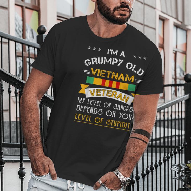 Funny Gift For Grumpy Old Vietnam Veteran Graphic Design Printed Casual Daily Basic Men T-Shirt