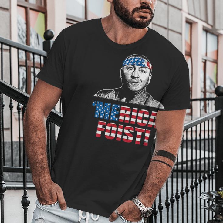 Funny Three Stooges Merica First American Flag Men T-Shirt