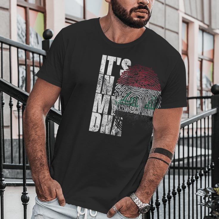 Its In My Dna Iraqi Islamic Persian Gifts Iraq Flag Men T-Shirt