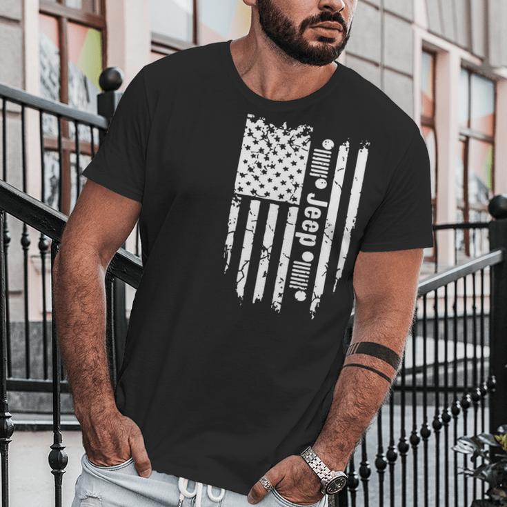 Jeep American Flag Men T-Shirt