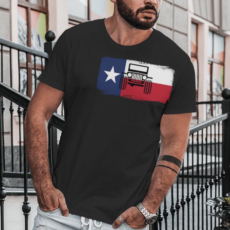 Jeep Texas Flag Men T-Shirt