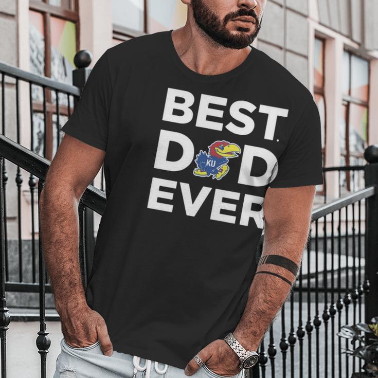 Kansas Jayhawks_Best Dad Ever Men T-Shirt