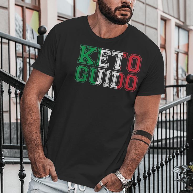 Keto Guido Italian Ketogenic Diet Italy Flag Men T-Shirt