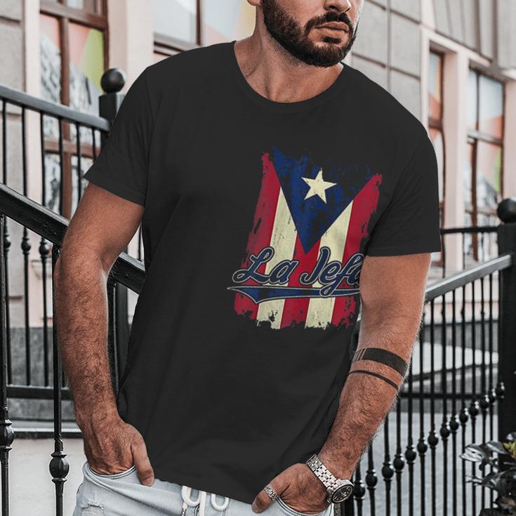 La Jefa Puerto Rico Flag Men T-Shirt