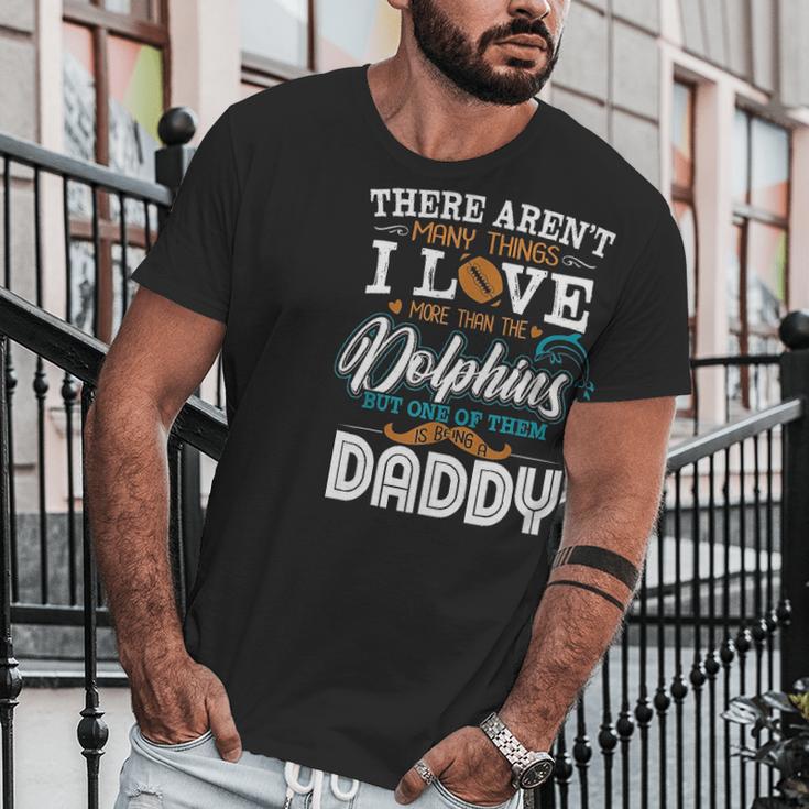 I Love Baseball And Dolphin Being A Daddy Men T-Shirt