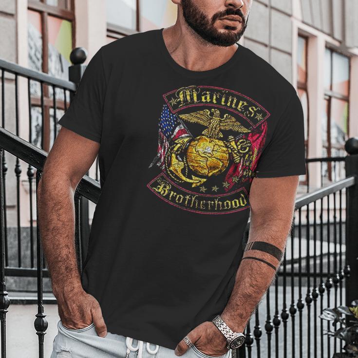 Marine Corps Usmc Marines Double Flag Men T-Shirt