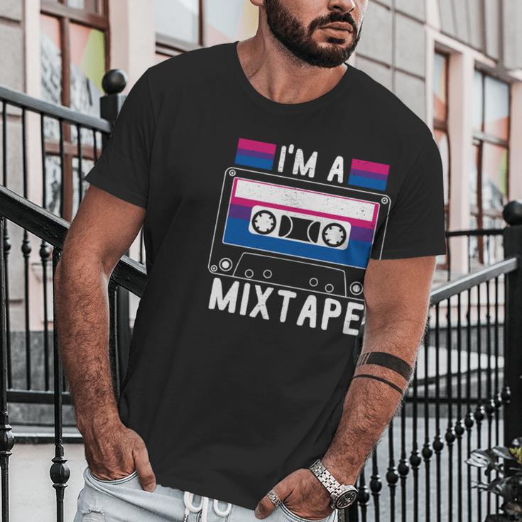 Im A Mixtape Bi Sexual Flag Supporter Lgbt Merchandise Great Gift Graphic Design Printed Casual Daily Basic Men T-Shirt