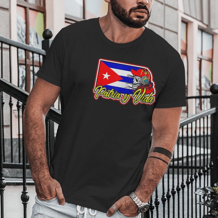 Patria Y Vida Cuba Flag Men T-Shirt