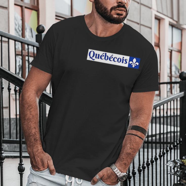 Quebecois Canadien Quebecker Canadian Quebec Flag Men T-Shirt