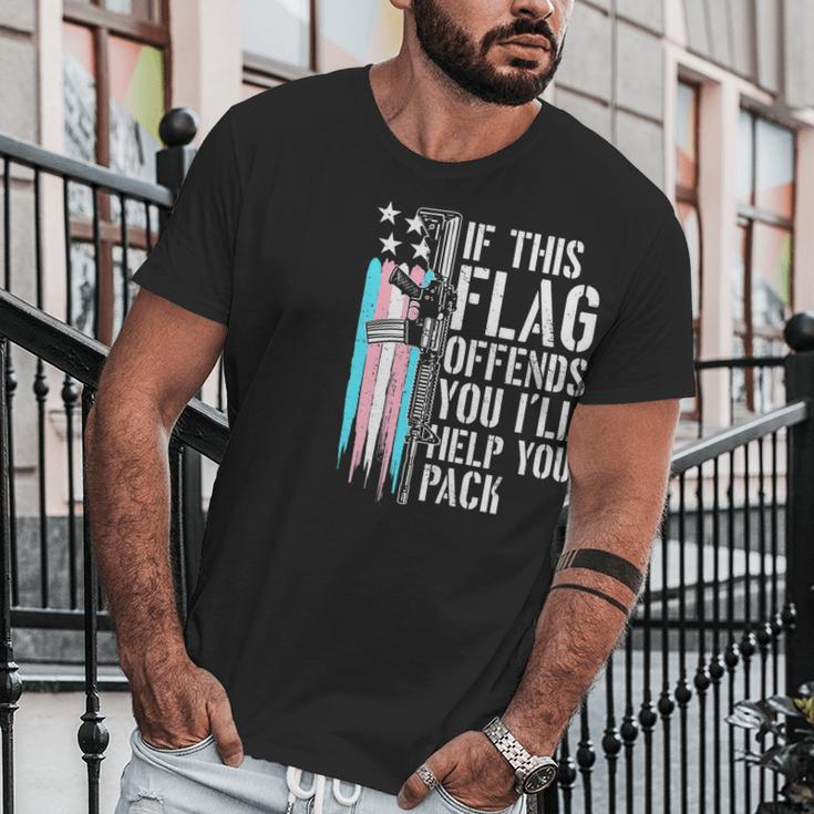 Transgender If This Flag Offends You Ar15 Gun Rights Trans Men T-Shirt