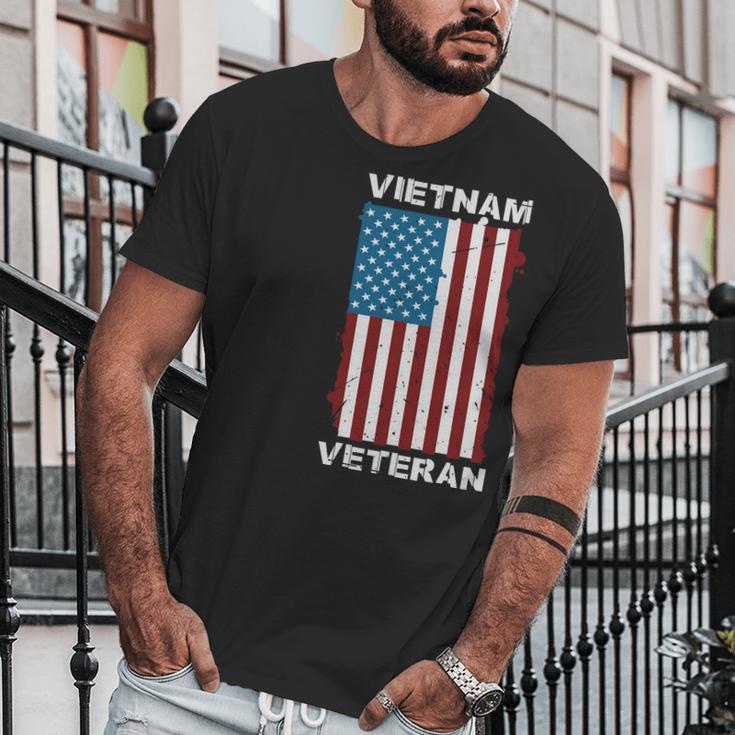 Vietnam Veteran Soldier Us Flag Veteran Day Graphic Design Printed Casual Daily Basic Men T-Shirt