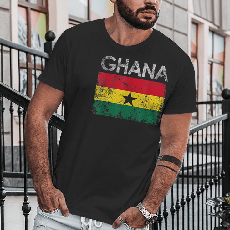 Vintage Ghana Ghanaian Flag Pride Men T-Shirt