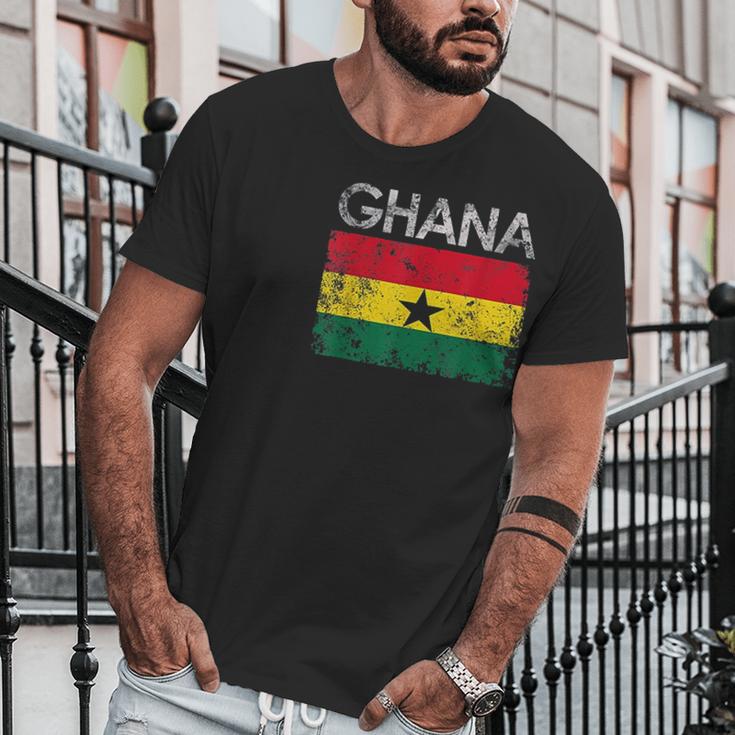 Vintage Ghana Ghanaian Flag Men T-Shirt