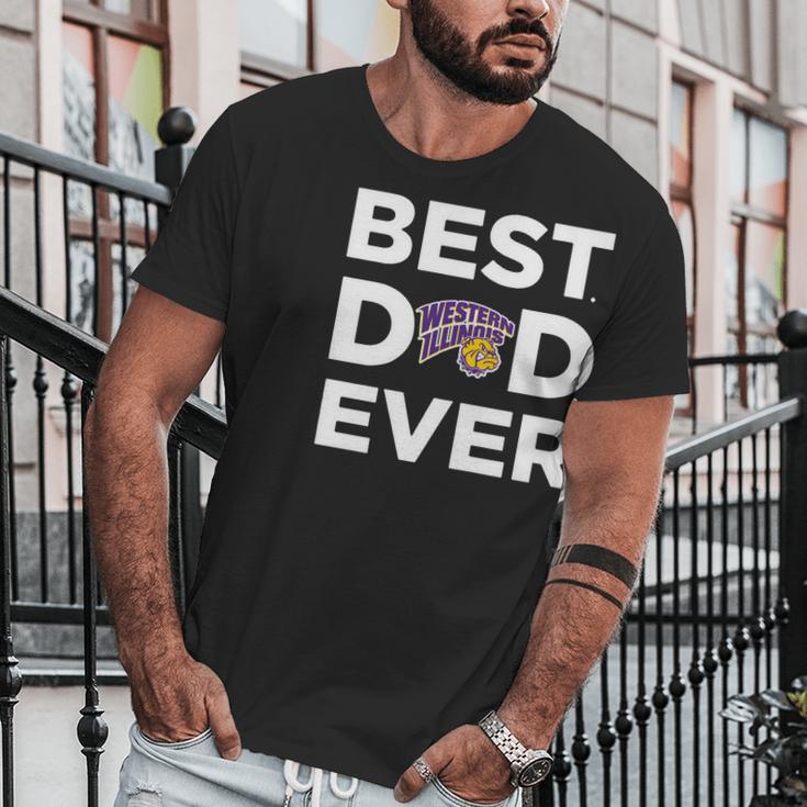 Western Illinois Leathernecks_Best Dad Ever Men T-Shirt