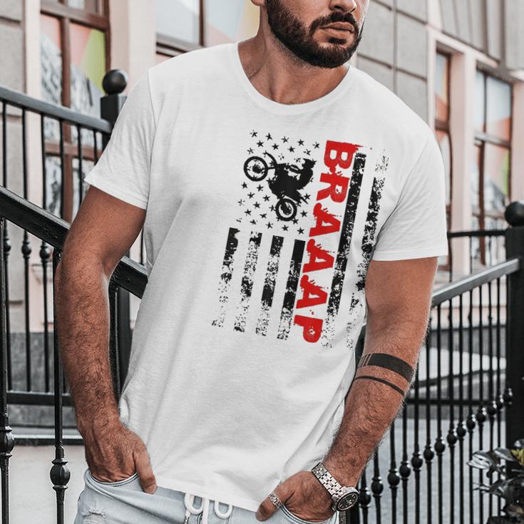 Braaap Vintage Usa American Flag Men T-Shirt