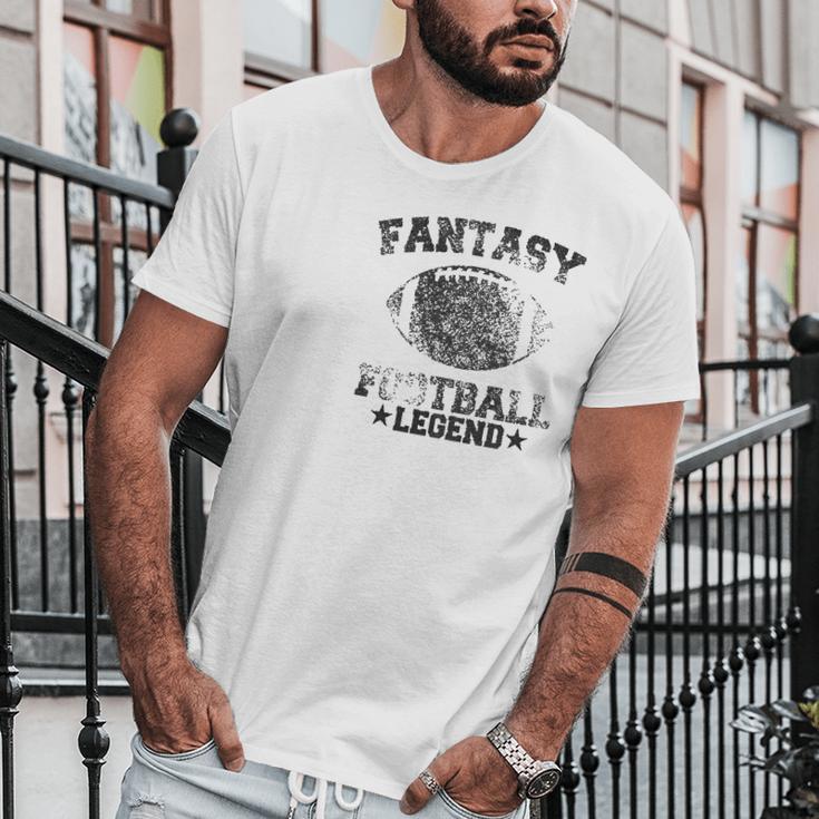 Mens Fantasy Football Legend Funny Season Novelty Graphic Dad Gameday Men T-Shirt