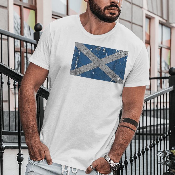 Scotland Flag Scottish Saltire Saint Andrews Cross Men T-Shirt