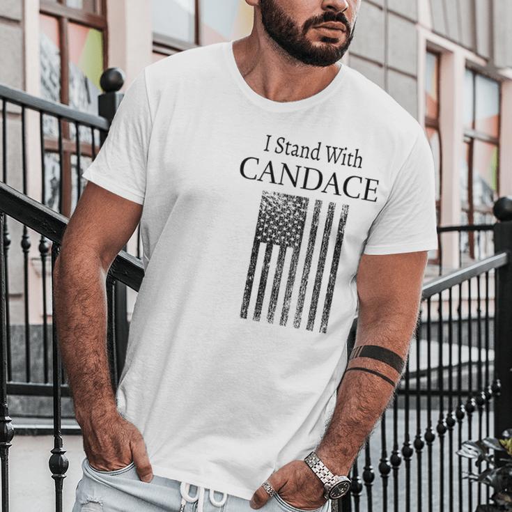 I Stand With Candace Patriot Usa Flag Men T-Shirt