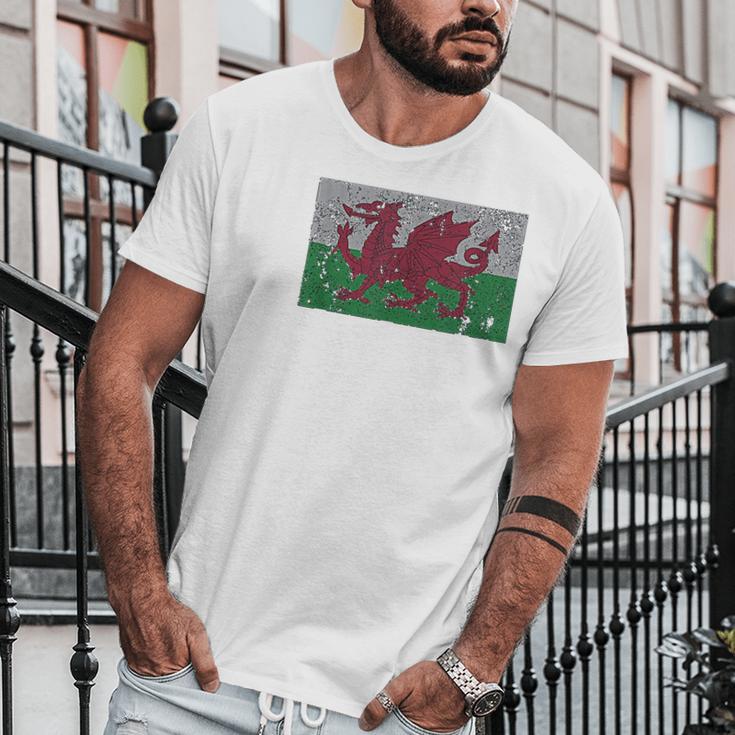 Wales Flag Welsh Dragon Baner Cymru Y Ddraig Goch Men T-Shirt