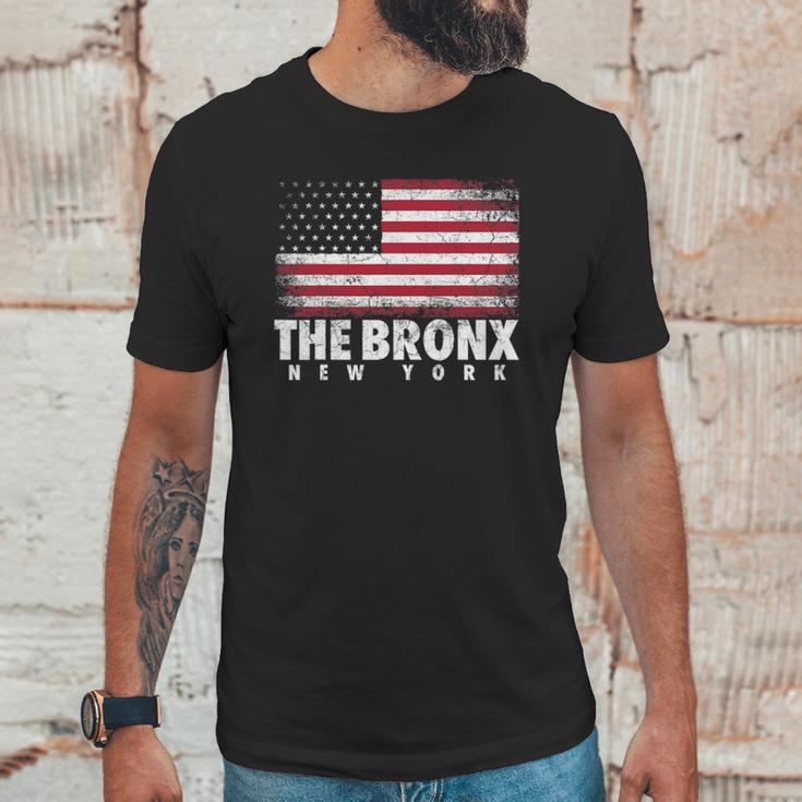 4Th Of July Gift The Bronx New York Ny American Flag Usa Men T-Shirt