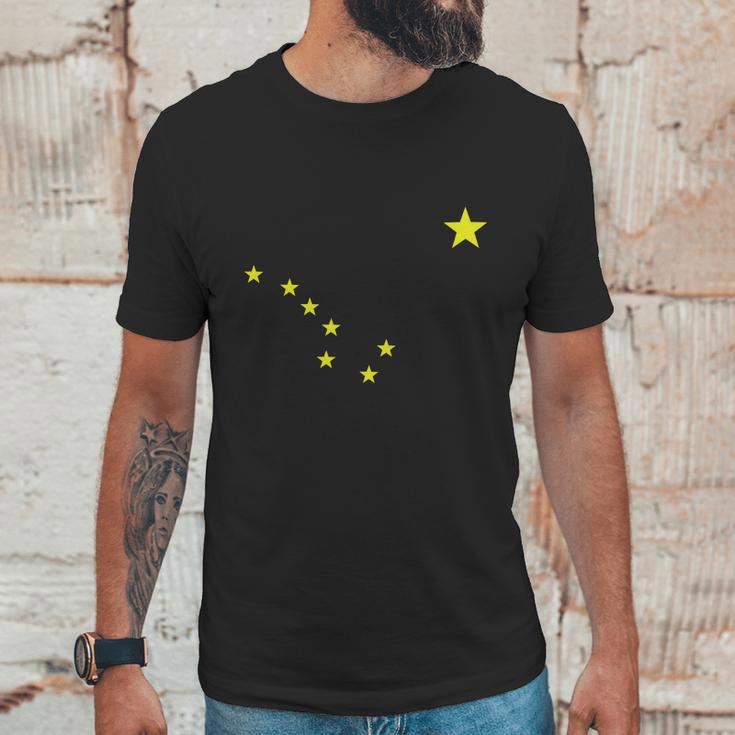 Alaska T-Shirt State Flag Astrology Big Dipper Polaris Tee Men T-Shirt