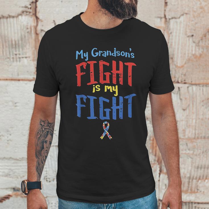 Autistic Grandsons Fight Grandparent Men T-Shirt