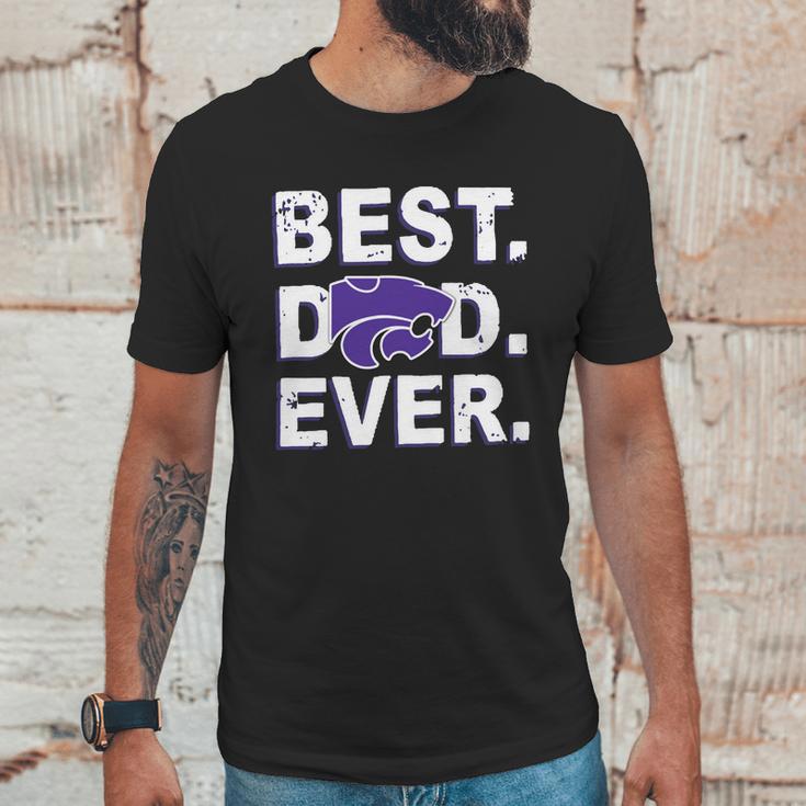 Best Dad Ever Kansas State Wildcats Father S Day Men T-Shirt