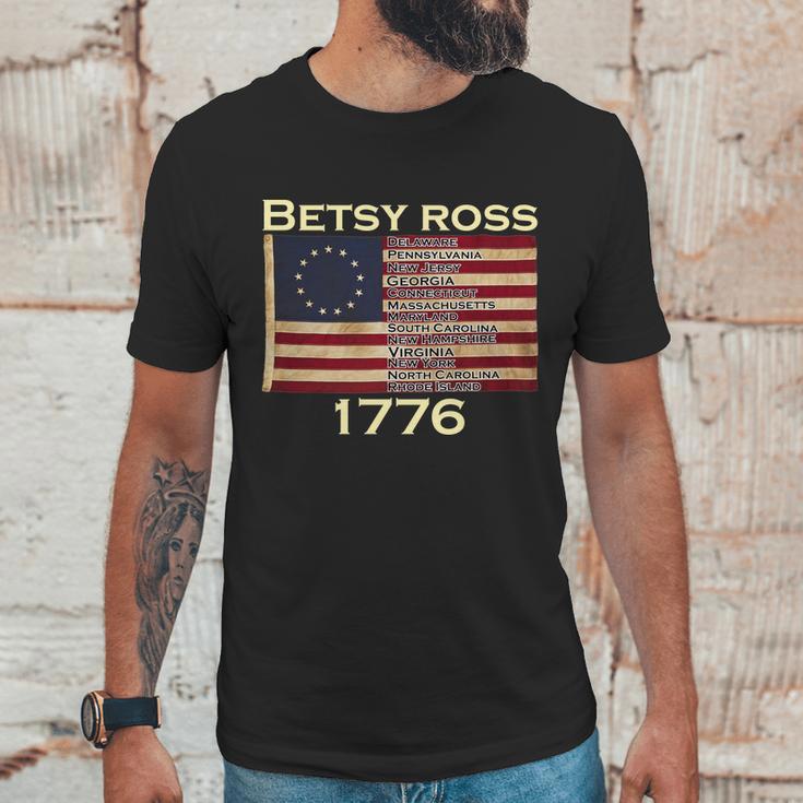 Betty Ross Original Colonies Flag Men T-Shirt