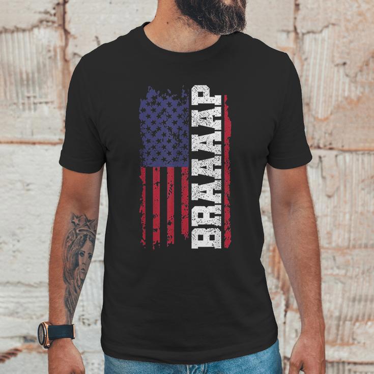 Braap American Flag Usa Patriotic Motocross Men T-Shirt