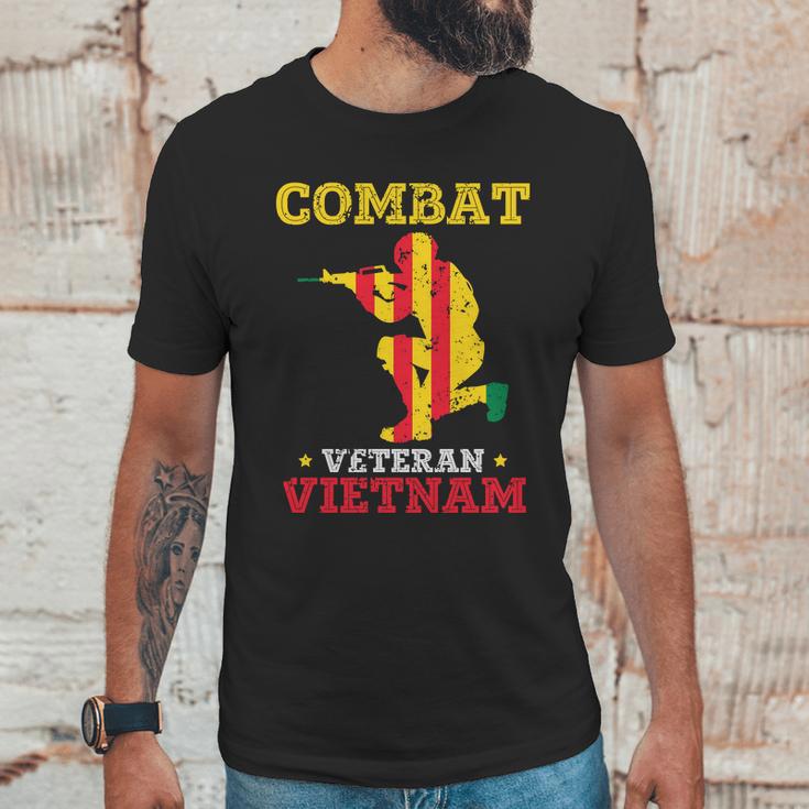 Combat Veteran Vietnam Us Army Veteran Day Army Graphic Design Printed Casual Daily Basic Men T-Shirt