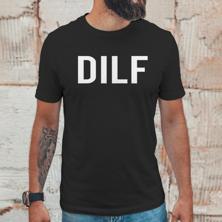 Comical Dilf Funny Dad Gift Husband Men T-Shirt