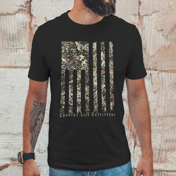 Country Life Outfitters Camo American Flag Men T-Shirt