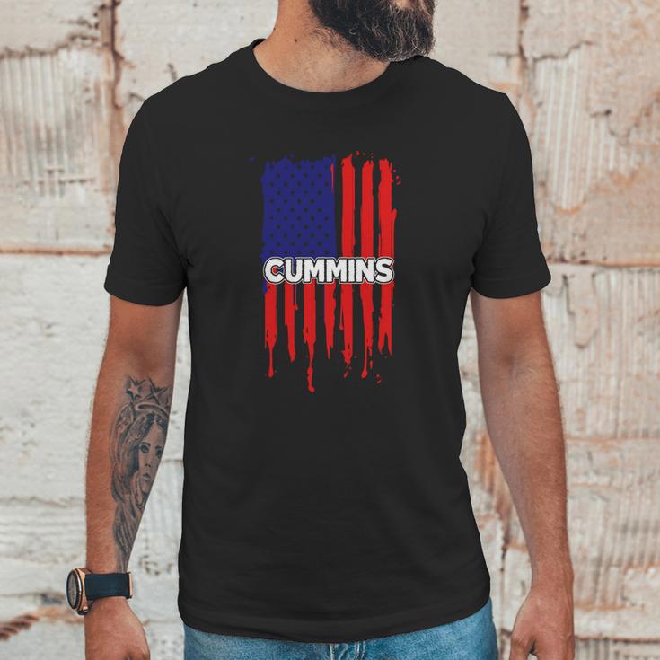 Cummins Usa Flag Tshirt Men T-Shirt