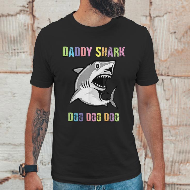 Daddy Shark Doo Doo For Father Day Him Dad Grandpa Men T-Shirt