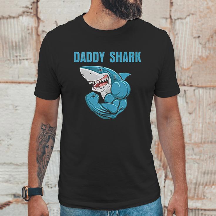 Daddy Shark Funny Gym Men T-Shirt