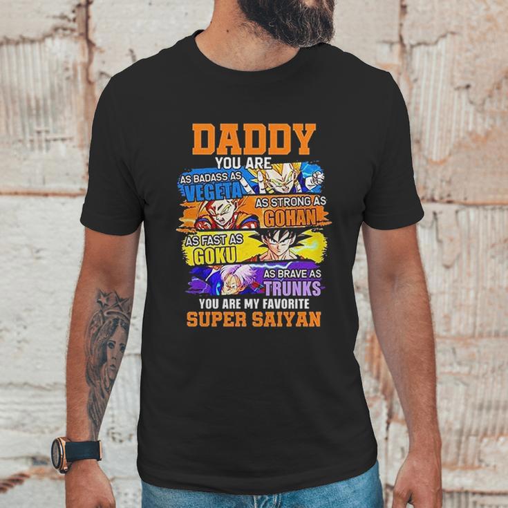 Daddy You Are As As Vegeta As Strong As Gohan Dad Super Saiyan Men T-Shirt