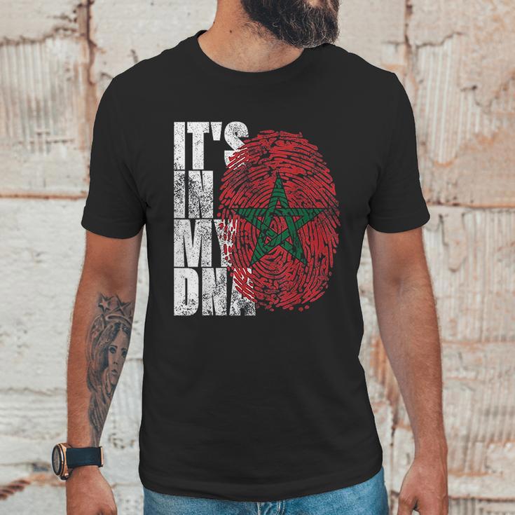 It Is In My Dna Moroccan African Gifts Moorish Morocco Flag Men T-Shirt