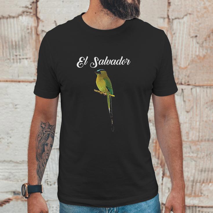 El Salvador Torogoz National Bird Salvadorian Pupusas Flag Men T-Shirt