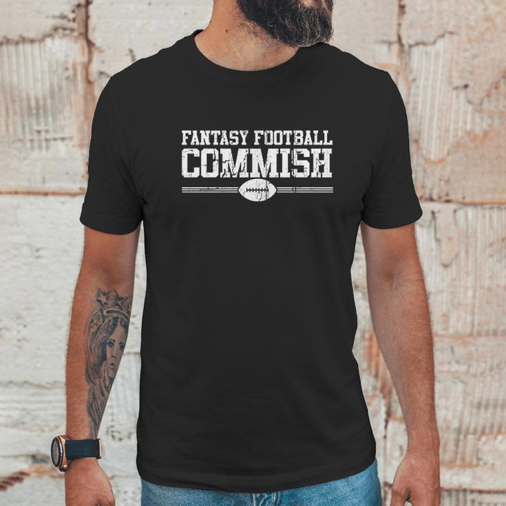 Fantasy Football Commish Funny Gift For Dad Game Day Men T-Shirt