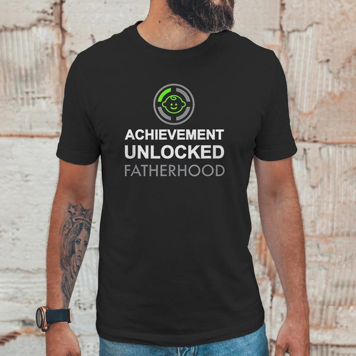 First Fathers Day Achievement Unlocked Fatherhood Men T-Shirt