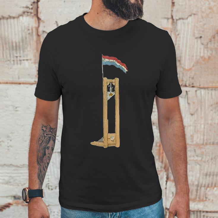 French Guillotine France Paris Flag Bastille Day Men T-Shirt